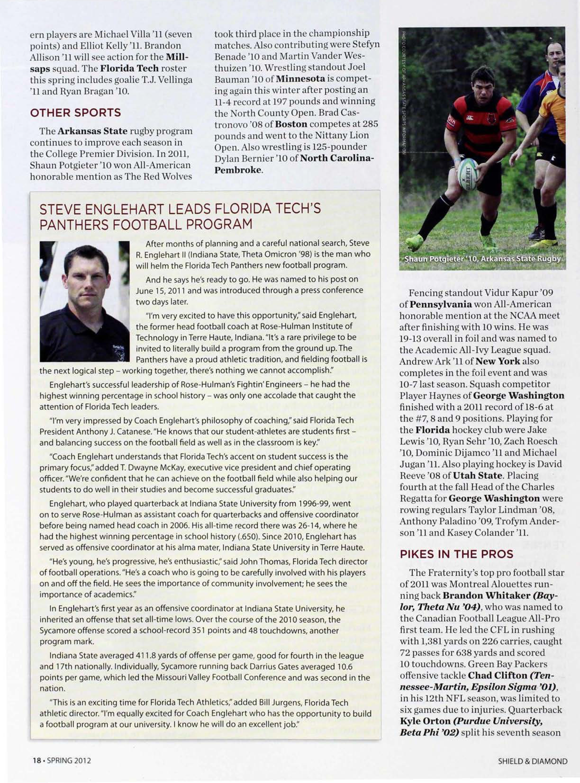 Steve Englehart Leads Florida Techs Panthers Football Program